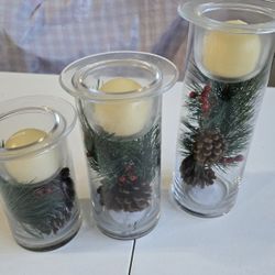 Decorative Glass Vases With Candles 