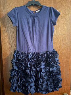 Hanna Andersson Navy Blue Short Sleeve Dress