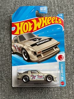 Hot Wheels Yellow Mazda RX-7 – Brand New | HW J-Imports