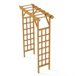 Wooden Arbor, Wedding Arch for Ceremony, Wood Trellis for Plant Climbing, Christmas Decor Pergola for Garden Backyard