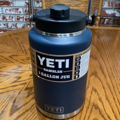 YETI Navy Blue 1gal One Gallon RAMBLER Jug Canister Container