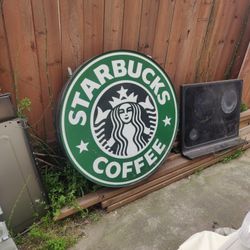 Starbucks Sign 3' 