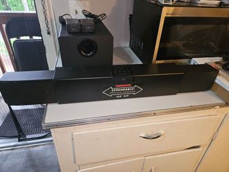 Magnavox sound bar and subwoofer with remote