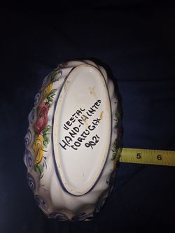 Vestal Hand-Painted Portuguese Basket Bowl