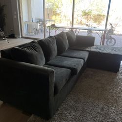 Dark grey couch 