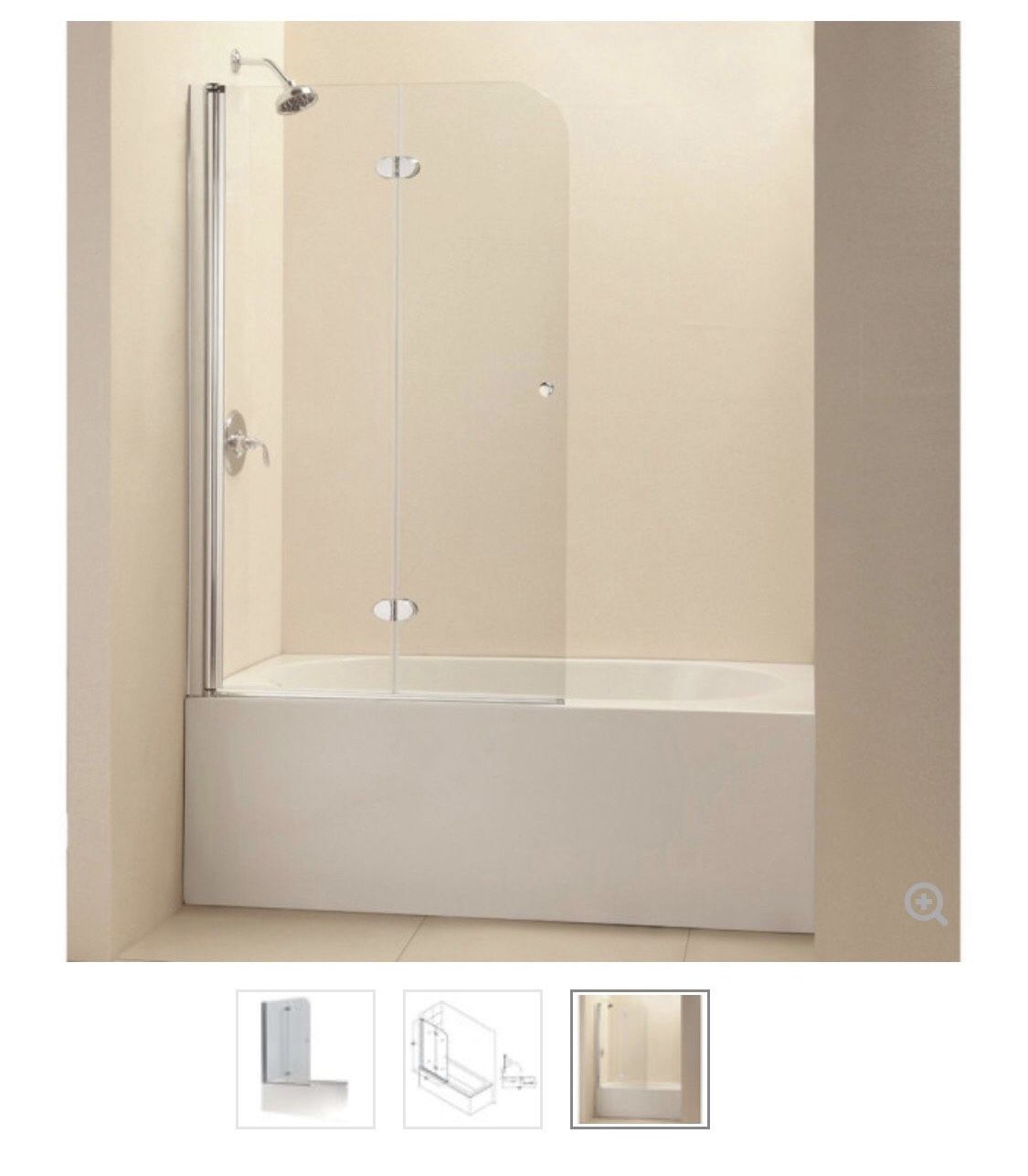 Shower BathTub Glass Door - New