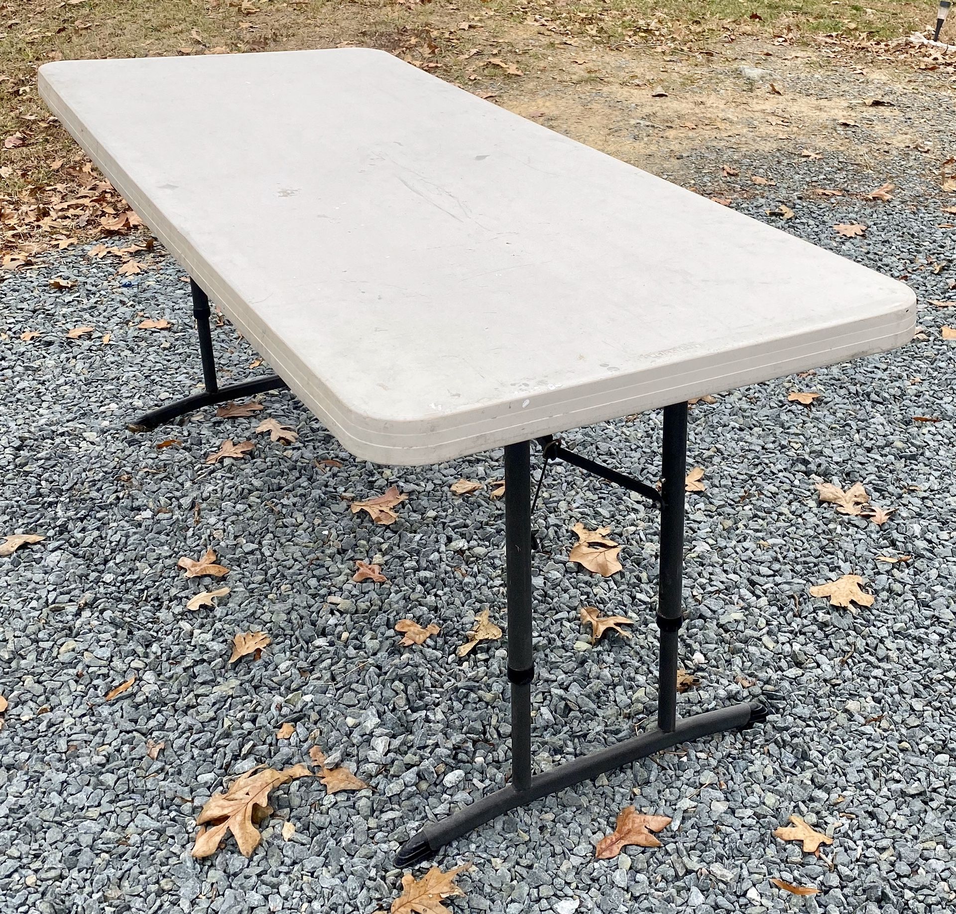 6F Rectangle Made In USA Utility Workshop Folding Table