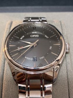 Oris Artelier Pointer Day Date Automatic Grey Dial