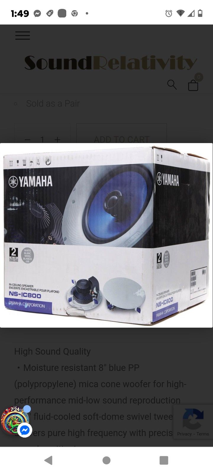 (5) Yamaha Ns-ic600 In Ceiling Speakers & (2) NS IW660 In Wall Speakers