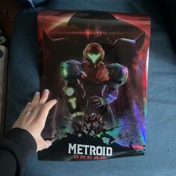 Metroid Dread Holographic Poster (Rare/Limited Edition)