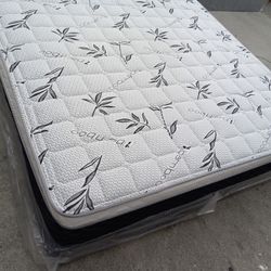 🟢King Size Mattress Pillow Top 12"thick 