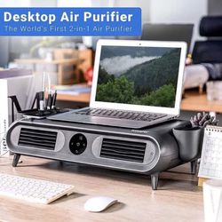 Flexispot Desktop HEPA Air Purifier with charging ports & Essential oil diffuser