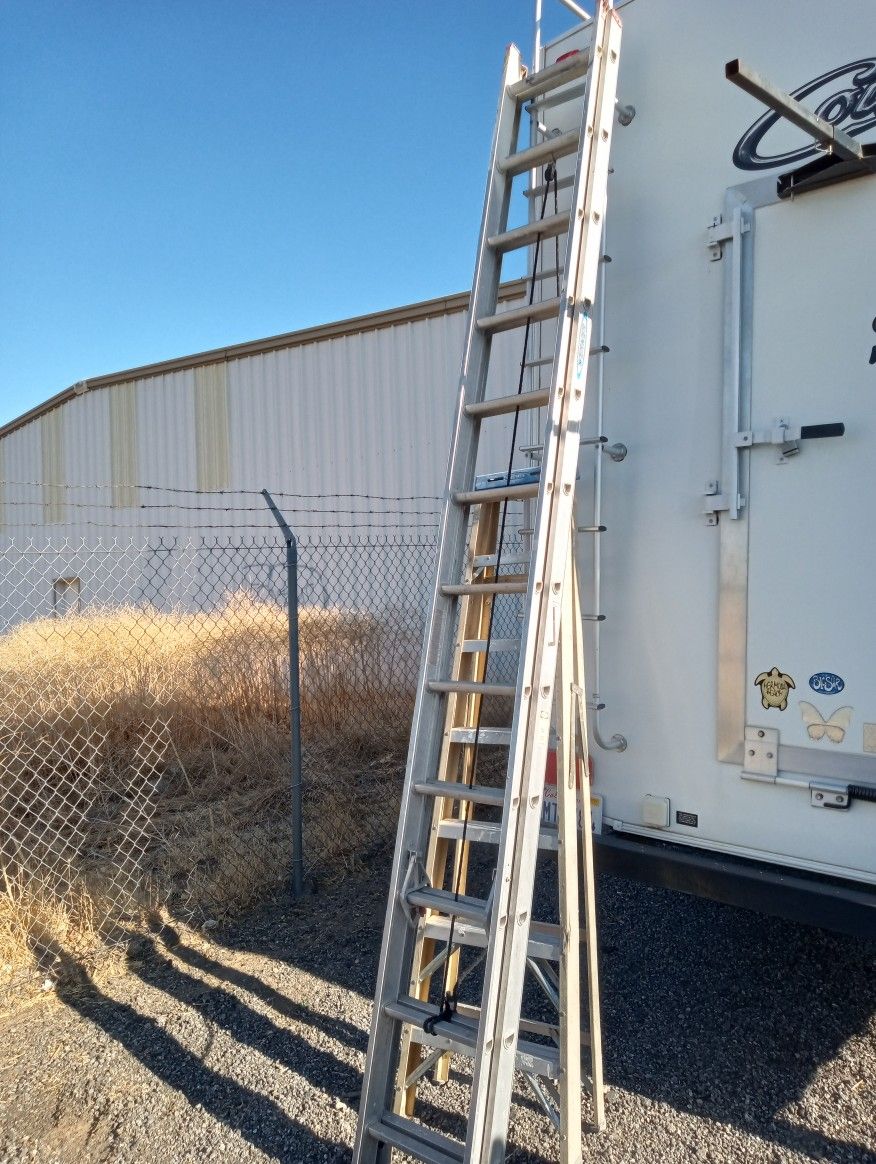 Ladders Werner 24 Ft Extension Ladder And A 7 Ft A Frame Ladder
