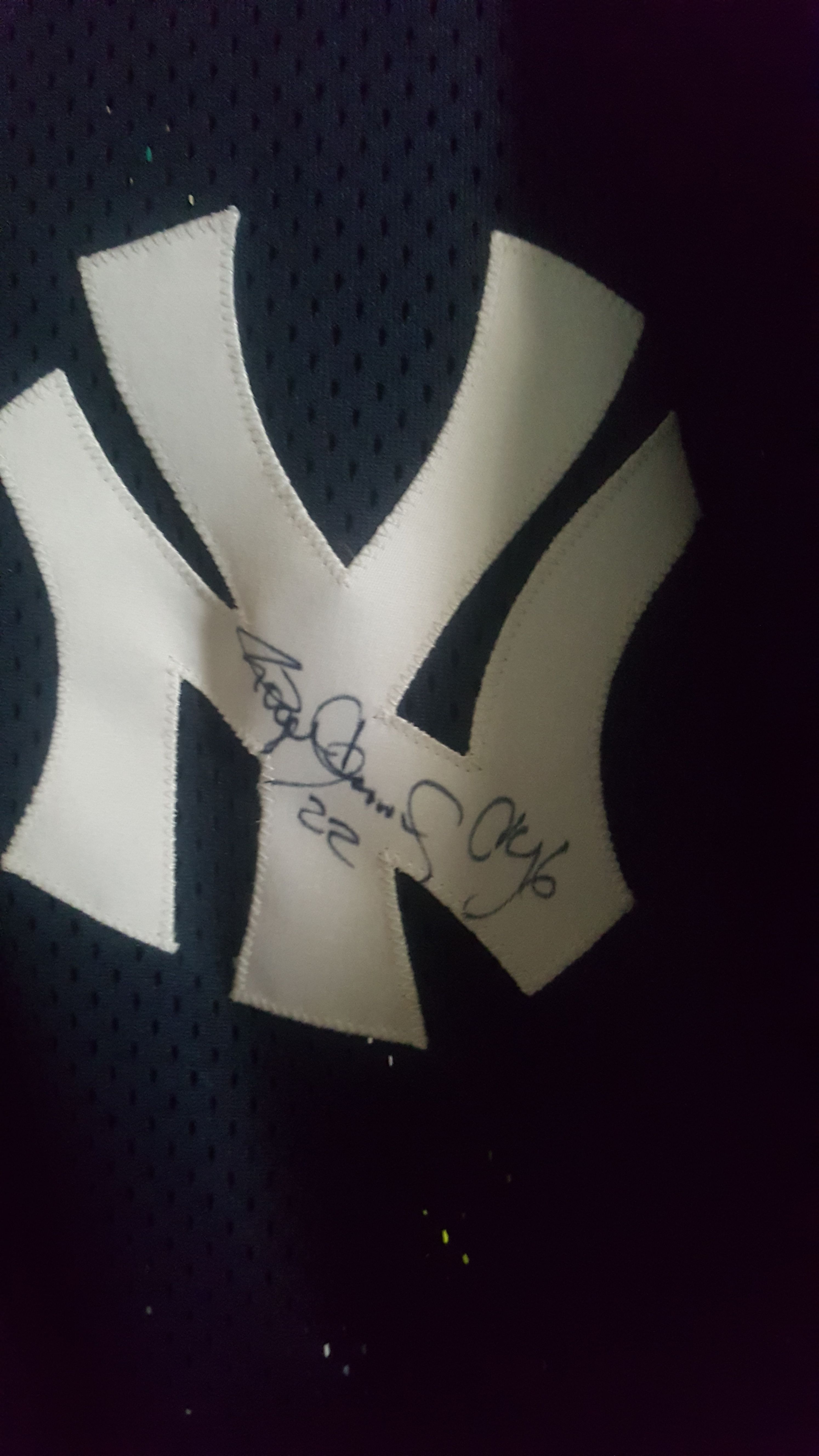 autographed newyork yankees jersey