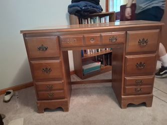 Solid wood desk