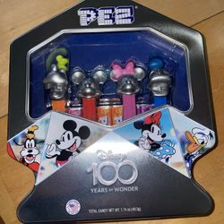 Disney 100 Anniversary Pez Dispensers Mickey, Minnie, Donald Duck, Goofy - Metal