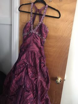 Purple prom dress