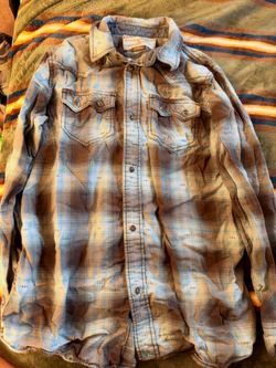 Cody James Western Plaid Snap-Button Long Sleeve Shirt