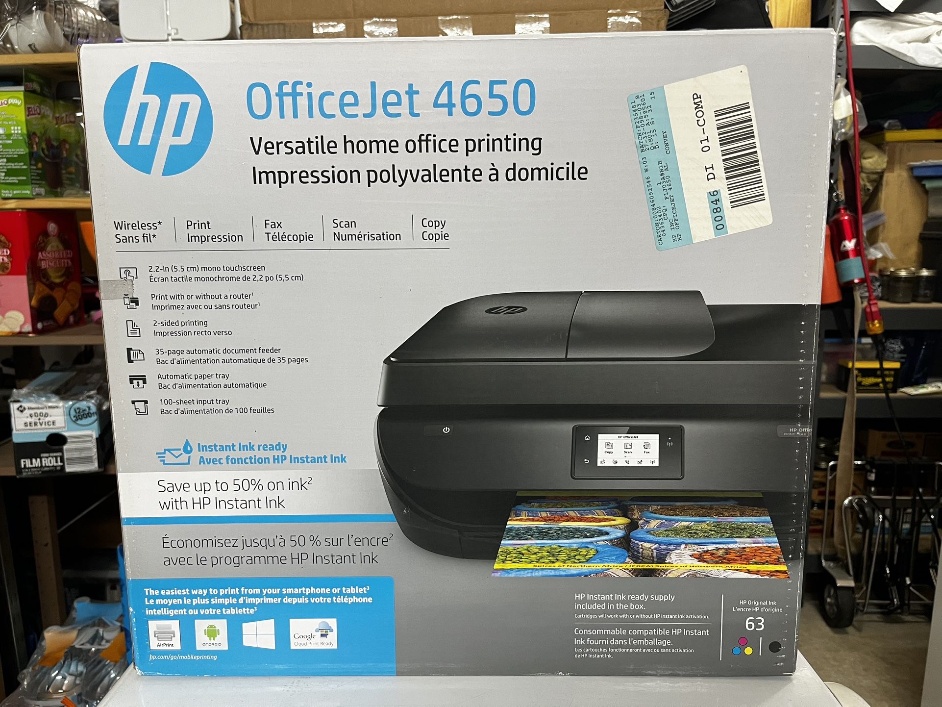 HP OfficeJet 4650 Inkjet Printer - NEW IN UNOPENED BOX