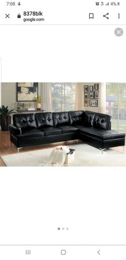 Black SECTIONAL NEW AT STORE !