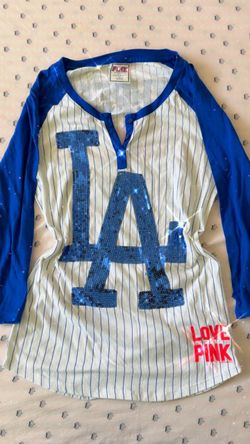 Victoria's Secret PINK LA Dodgers Raglan Top