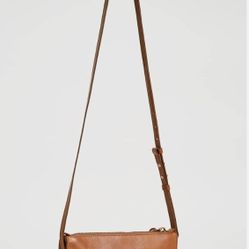 Madewell Women's The Simple Crossbody Bag, English Saddle, Tan