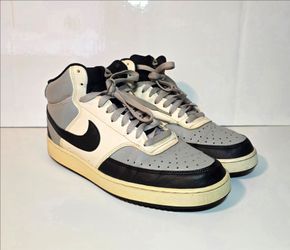 Nike Court Vision Mid Next Nature Men's Size 9.5 Sneakers Light Smoke Grey