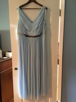 David's Bridal Light Blue Dress Size 20