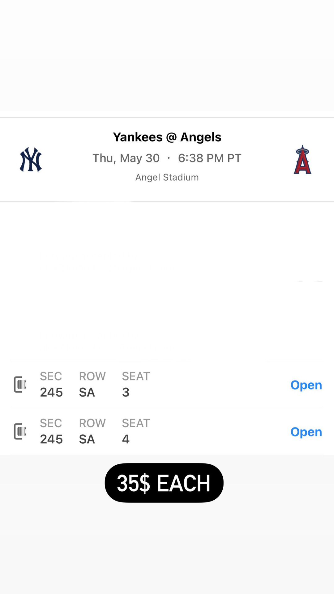 5/30/24 Angels Vs Yankees