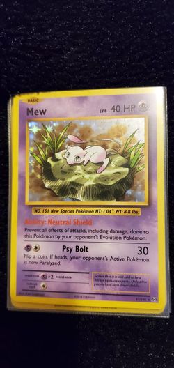 Mew Pokémon card
