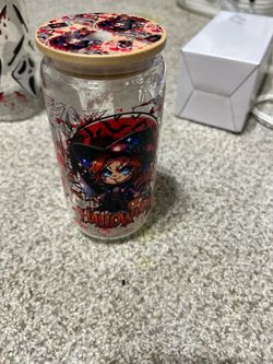 Halloween glass 16 oz
