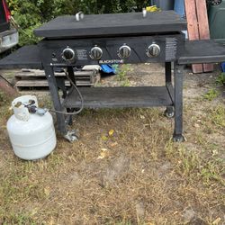 Blackstone 4 Burner Gas Top Grill Stove BBQ Smoker Tank Included