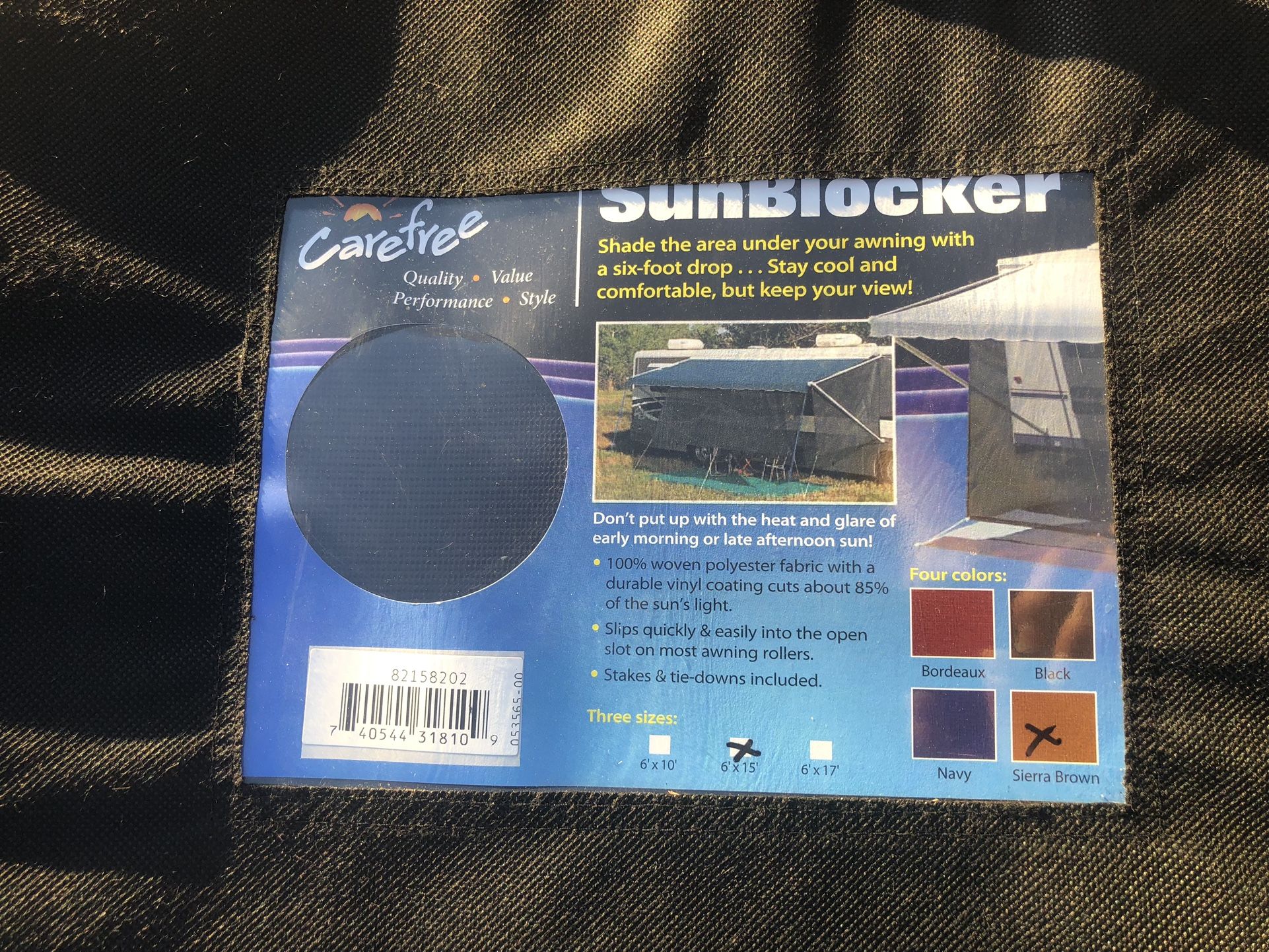 Carefree sunblocker awning shades