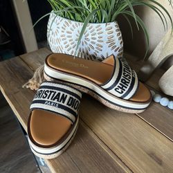 Dior Wedges No Box NEW Size 9.5