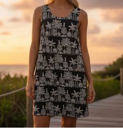 Tommy Hilfilger palm shift dress size 8 new