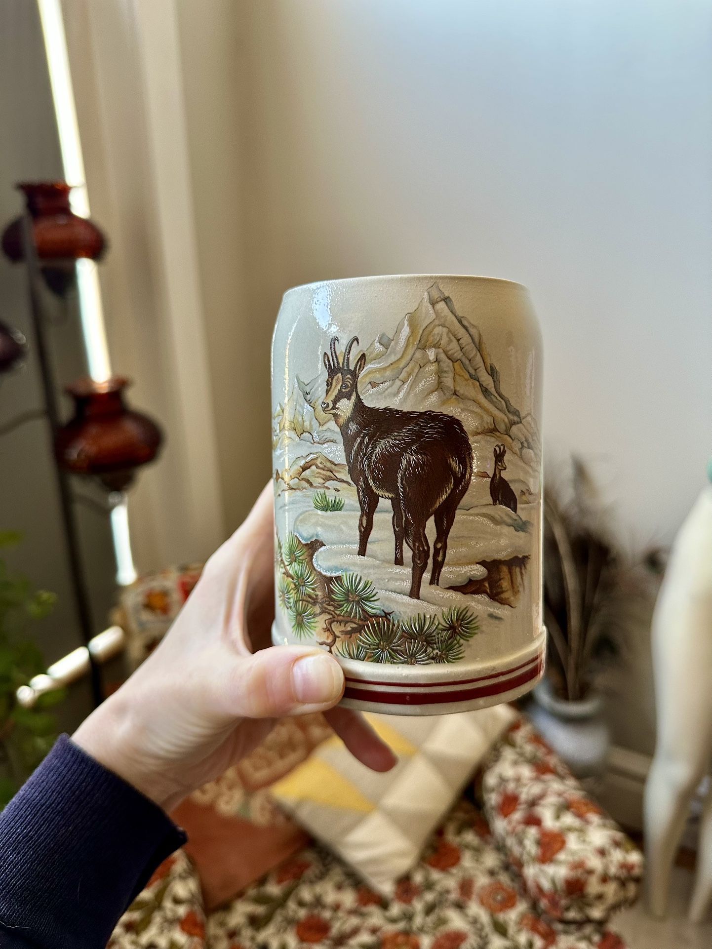 Vintage German Stein Stoneware Mug