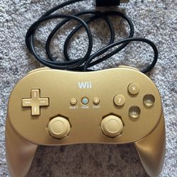 Nintendo Wii Classic Gold Pro Controller Authentic OEM RVL-005