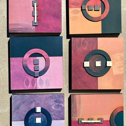 Multicolor Wood Decor Art