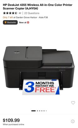 HP DeskJet 4355 Wireless All-in-One Printer