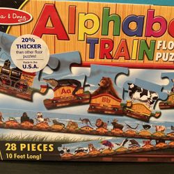 Pending: MELISSA & DOUG Alphabet Train floor puzzle