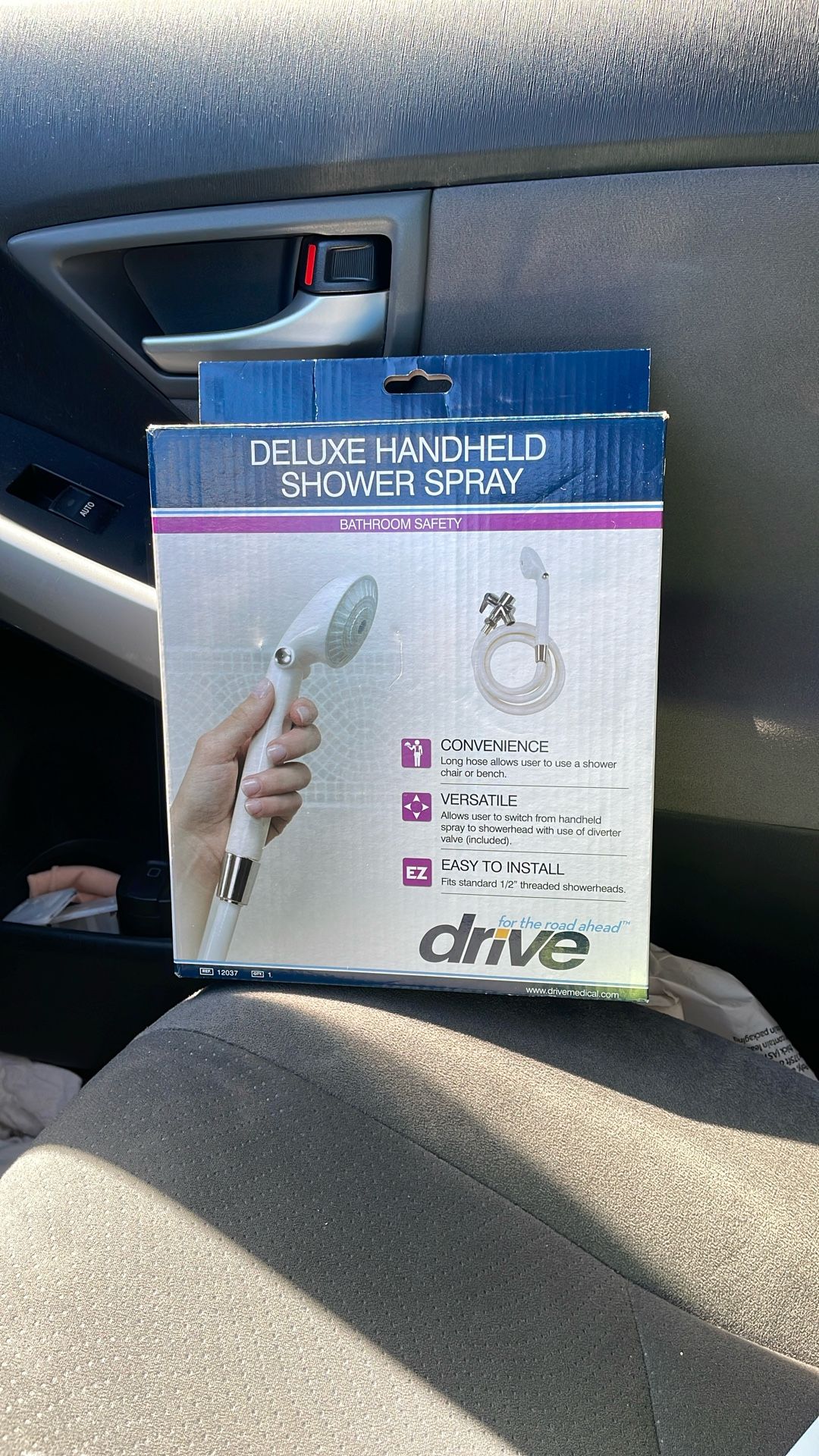 Drive Deluxe Handheld Shower Head Spray with Diverter Valve 12037