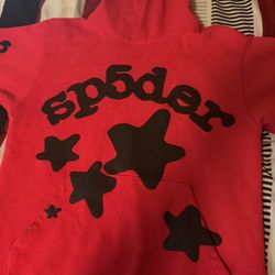 Sp5der Beluga Hoodie Red/black