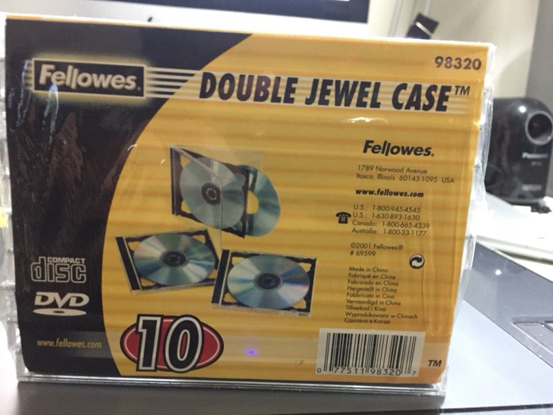 Fellowes Double jewel cases. Brand new.