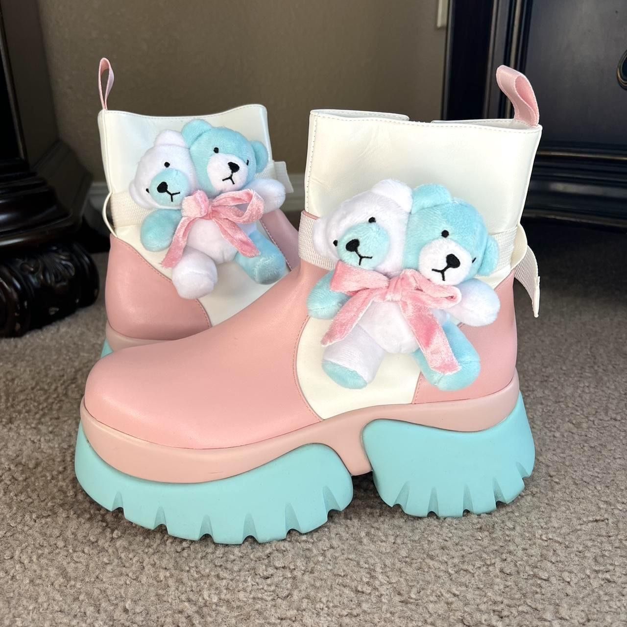 Melanie Martinez Pastel Teddy Bear Platform Boots
