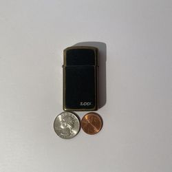 Vintage Zippo Lighter Black And Gold