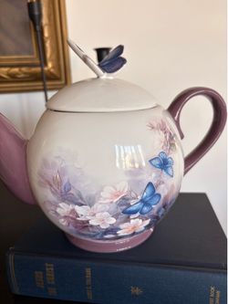 Beautiful butterfly teapot