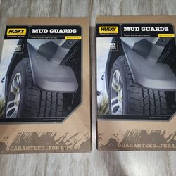 Brand new, in box Husky mud flaps. GMC Sierra 2019-26 Part #s 58271 (front) and 59271 (rear).
