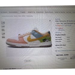 Size 9 - Nike Dunk Low SE Sun Club W - DQ0265-100