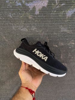Hoka Gaviota 5 Black White Running Shoes