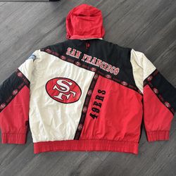 San Francisco 49ers Pro Player Puffer Jacket by Daniel Young Men’s 2XL Coat NFL